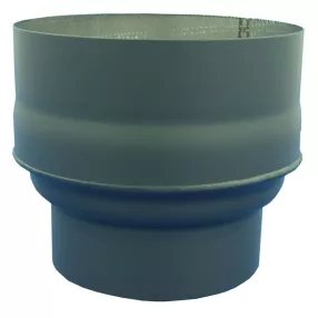   Füstcső szűkítő, V.A.P.K. HS 120/180/1,5, fekete, 120 mm - 180 mm, DC01 acéllemez, lemezvastagság: 1,5 mm, kályha–kémény csatlakozáshoz
