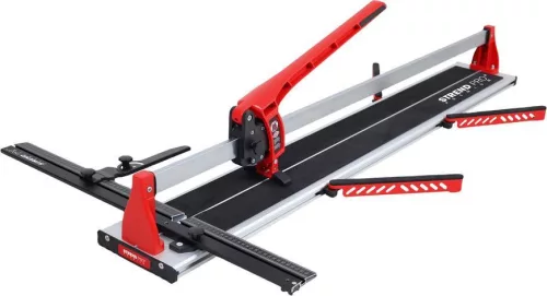Kézi csempevágó, Strend Pro Premium 8102G-2A-DJ, piros/fekete, 1200 mm, maximum 16 mm vastagság, 143,5 × 24 × 22 cm, csempéhez és padlólaphoz