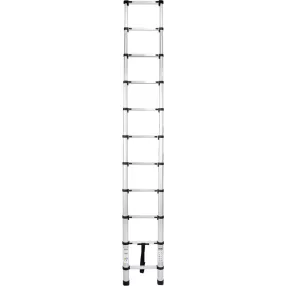   Teleszkópos létra, Strend Pro, 1 x 11 fokos, 320 cm, 125 kg teherbírás, alumínium, csúszásmentes lábakkal, automatikus reteszelés, hordozófogantyú