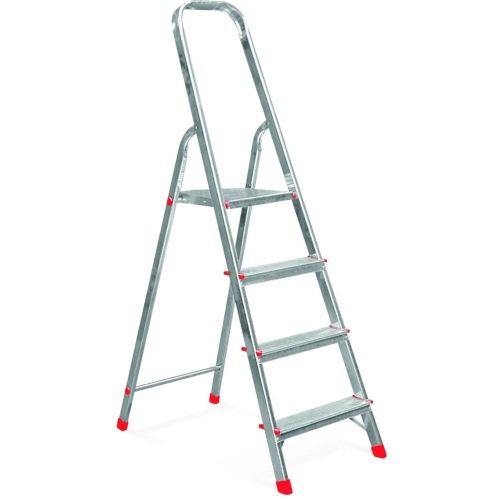 Festőlétra, ALVE Eurostyl 2914, 4 fokos, 76 cm, alumínium, összecsukható, egyoldalas