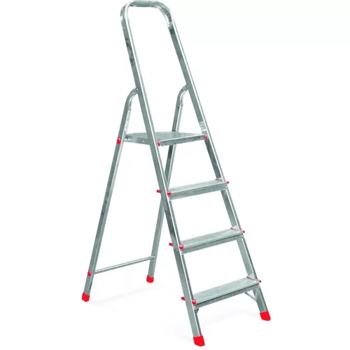 Festőlétra, ALVE Eurostyl 2914, 4 fokos, 76 cm, alumínium, összecsukható, egyoldalas