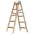 Kétrészes létra, Strend Pro Profi, 2 x 5 fokos, fa, 153 cm, 150 kg teherbírás, kétoldalas kivitel, háztartási és ipari használatra