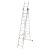 Multifunkciós létra, Strend Pro, 3 x 11 fokos, alumínium, 6,36 m, ezüst, csúszásgátlós többcélú kivitel