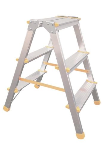 Kétrészes létra, ALVE Eurostyl Hobby 1923, 2 x 3 fokos, 63 cm, 150 kg teherbírás, kétoldalas kivitel