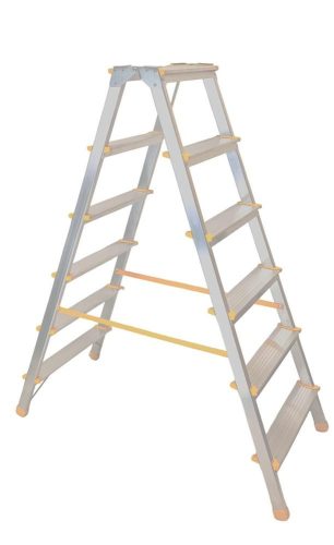 Kétrészes létra, ALVE Eurostyl Hobby 1926, 2 x 6 fokos, 132 cm, 150 kg teherbírás, kétoldalas kivitel