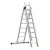 Multifunkciós létra, Strend Pro, 3 x 8 fokos, alumínium, 4,8 m, ezüst, csúszásgátlós többcélú kivitel
