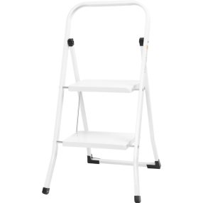   Fellépő, Strend Pro LFD105, 88,5 cm, fehér, acél, 2 fokos, csúszásgátlós, stabil lábú