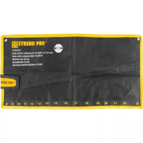   Kulcstartó tok, fekete, Strend Pro 2310239 készlethez, 16 részes
