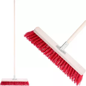   Útseprű, Strend Pro InDust, 40 cm, nyéllel, kültéri burkolathoz, felületkímélő, járdához, térkőhöz