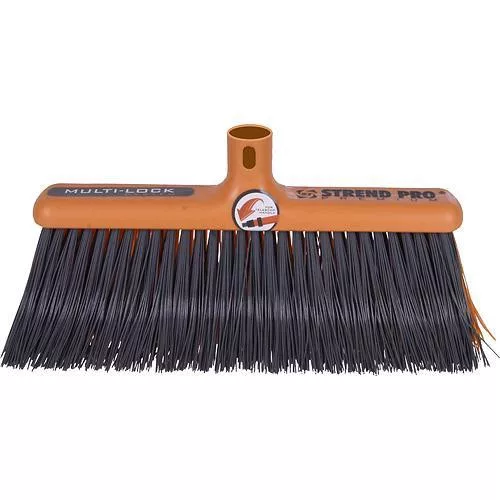 Kerti seprűfej, Strend Pro Garden BR68, narancssárga, 30 cm, Multi-Lock rendszer, hajlított sörtékkel, nyél nélkül (TC253137)