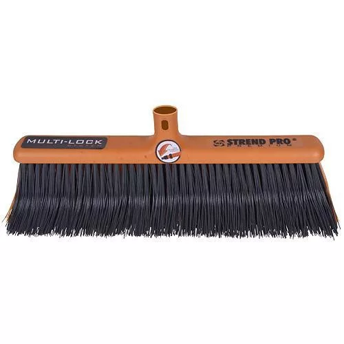 Kerti seprűfej, Strend Pro Garden BR78, narancssárga, 40 cm, Multi-Lock rendszer, hajlított sörtékkel, nyél nélkül (TC253235)