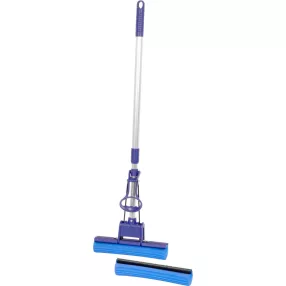   Felmosó, MagicHome Cleonix SingleRoller + extra felmosó, 128 cm, szivacsos, görgős, csavaró rendszer, szuper nedvszívó