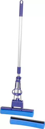 Felmosó, MagicHome Cleonix SingleRoller + extra felmosó, 128 cm, szivacsos, görgős, csavaró rendszer, szuper nedvszívó