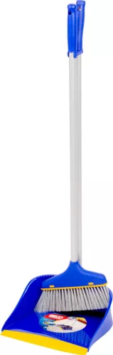 Seprűkészlet, Neco 30-1045-14, szürke, 68 cm seprűnyéllel és 76 cm lapátnyéllel