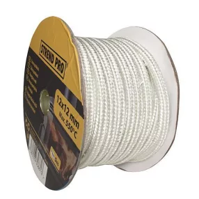   Kályhaajtó tömítőzsinór, Strend Pro SFS-20WR, 12 x 12 mm, 5 kg, dobon, tömítő, 30 m, fehér