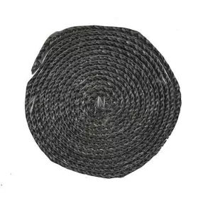   Kályhaajtó tömítőzsinór, Strend Pro, 250 cm, 0,8 x 0,8 cm, grafit, lapos profilú, kályhához és kandallóhoz, üvegajtóhoz