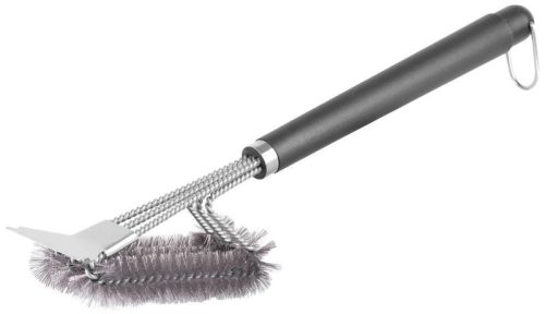 Strend Pro Grill rozsdamentes acél kefe kaparóval - 42x10x7cm