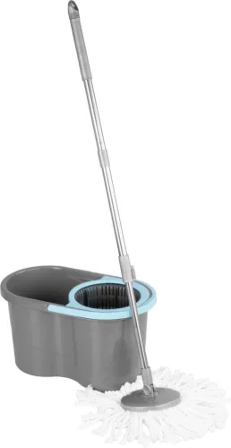 Felmosó szett, Strend Pro Quantum, 16 l, türkiz-szürke, forgó mop, teleszkópos nyél