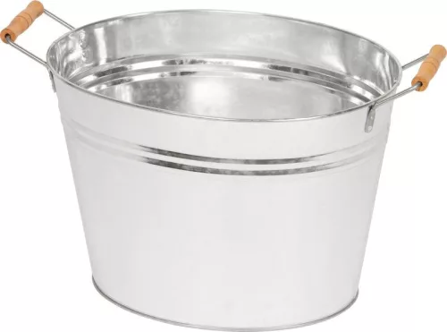 Mosótál, Strend Pro, ezüst, 19 l, horganyzott acél, hosszúság: 39,5 cm, szélesség: 30,5 cm, magasság: 27 cm, ovális