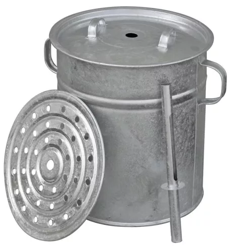 Befőzőfazék, Kovotvar Rex, 30 l, 32 cm átmérő, 38 cm magas, hőmérő tokkal, fedővel és betéttel