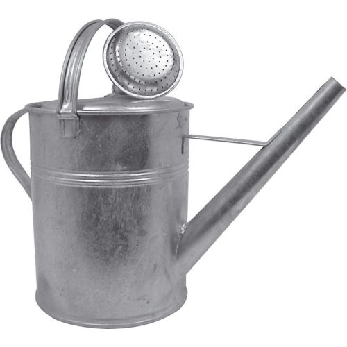 Kerti locsolókanna, Kovotvar KKG, szürke, 5 l, horganyzott, fém, öntözőrózsával