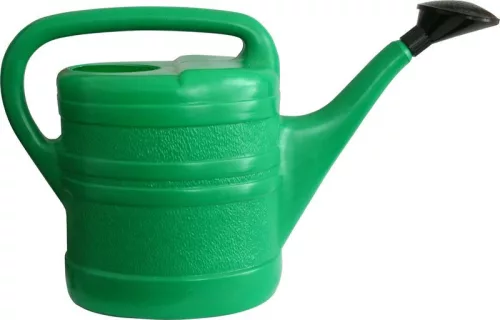 Kerti locsolókanna, Prosperplast Spring, zöld, 8 l, műanyag, rózsával