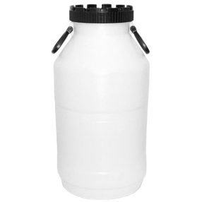   Élelmiszeripari hordó, J. P. Plast KOSH-20, fehér, 20 l, nyílás átmérő: 14,5 cm, HDPE műanyag