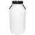Élelmiszeripari hordó, J. P. Plast KOSH-20, fehér, 20 l, nyílás átmérő: 14,5 cm, HDPE műanyag