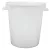 Élelmiszeripari hordó, ICS P480120B, fehér, 120 l, átmérő: 53 cm, magasság: 79 cm, 2 fogantyúval, fedél nélkül