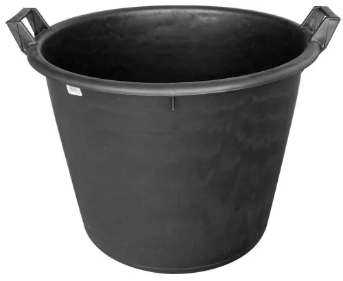 Kerti tárolóedény, Ics P14055, fekete, 65 literes, 2 fogantyúval, átmérő: 55 cm, magasság: 41 cm, kerek (TC254272)