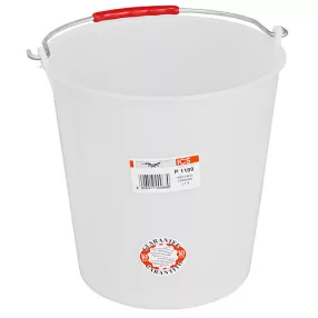   Festővödör, Ics, 15 l, fehér, PVC, 31 cm átmérő, 30 cm magas, 22 cm alsó átmérő (TC254317)