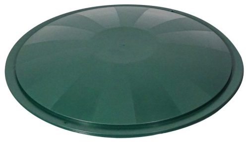 Esővízgyűjtő fedél, ICS M150010V Ecotank, zöld, átmérő: 78 cm, 210–300 l tartályhoz, műanyag, UV-álló, fagyálló, peremre pattintható