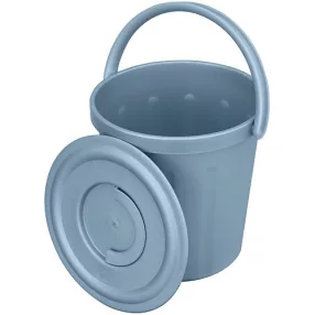   Vödör, Ics C552015, 15 l, kék, fedéllel, 29 cm átmérő, 31 cm magas, 22,5 cm alsó átmérő