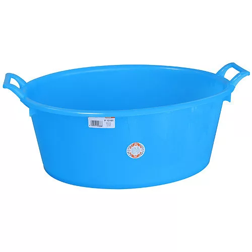 Lavór, ICS P12180A, kék, 70 l, műanyag, hosszúság: 86 cm, szélesség: 58 cm, magasság: 31 cm, átmérő: 80 cm, ovális
