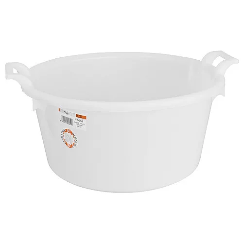 Lavór, ICS P9052, fehér, 30 l, műanyag, átmérő: 52 cm, magasság: 24 cm, kerek