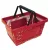 Bevásárlókosár, Strend Pro Racks Shopper, piros, 20 l, szellős műanyag fal, könnyű, praktikus