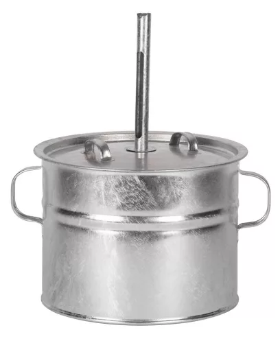 Befőzőlábas, Kovotvar Rex, 20 l, 32 cm átmérő, 25,5 cm magas, hőmérő tokkal, fedővel és betéttel