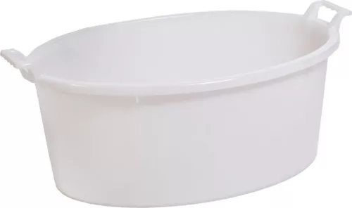 Lavór, ICS P12155, fehér, 22 l, átmérő: 55 cm, élelmiszeripari célra alkalmas, ovális