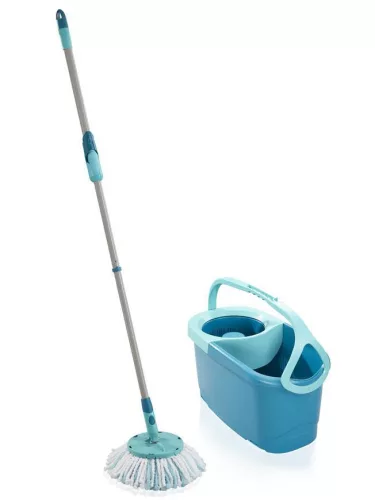 Felmosó szett, Leifheit 52101 Clean Twist Disc Mop Ergo, 20 l, mikroszálas, forgókamrával, ergonomikus vödörrel, rugalmas csuklóval