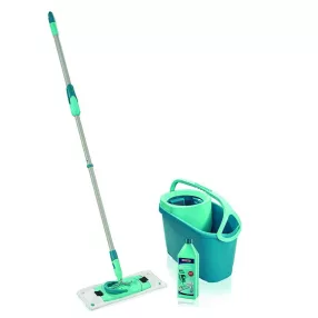   Felmosó szett, Leifheit 52127 Clean Twist M Ergo + Power Cleaner, vödörrel és moppal, centrifugális csavaró, 360°-os csukló, érzékeny fapadlókhoz