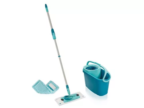 Felmosó szett, Leifheit 52137 Clean Twist M Ergo, 6 l, 33 cm, mikroszálas huzat, vödör csavaróval, ajándék Static Plus