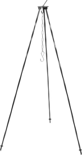 Bográcsállvány, Castler, fekete, 1200 mm, horog lánccal, 8 mm