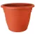 Műanyag virágcserép, Ics Thea, terrakotta, átmérő: 65 cm, magasság: 47 cm, enyhén kúpos, 80 l, kerek