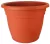 Műanyag virágcserép, Ics Thea, terrakotta, átmérő: 55 cm, magasság: 37 cm, enyhén kúpos, 50 l, kerek