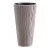 Műanyag virágcserép, Prosperplast Sandy Slim 400, mokka, átmérő: 39 cm, magasság: 70,8 cm, betéttel, 18 / 45 l, hullámmintás, kerek
