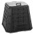 Komposztáló, Prosperplast, Evoblack, fekete, 420 l, 88,5 x 88,5 x 80 cm, felső fogantyúval, alsó ürítőajtóval, egyszerű összeszerelés