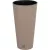 Rattan virágcserép, Prosperplast Rato Tubus 400, mokka, átmérő: 40 cm, magasság: 76,3 cm, betéttel, 35 / 64 l, rattan hatású, kerek