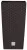 Rattan virágcserép, Prosperplast Rato Square 225, barna, 22,5 x 22,5 cm, magasság: 42,1 cm, betéttel, 8 / 16,3 l, rattan hatású, négyzetes