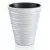 Műanyag virágcserép, Prosperplast Sand 350, fehér, átmérő: 34,5 cm, magasság: 38,5 cm, betéttel, 11 / 21 l, hullámmintás, kerek