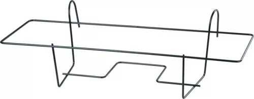 Virágtartó konzol, Strend Pro Garden Bumeta, fekete, 43 x 20 cm, magasság: 13 cm, extra erős, acél, kampós rögzítés, akasztható, téglalap alakú